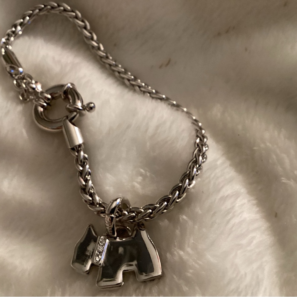 AGATHA Silver Dog Charm Bracelet